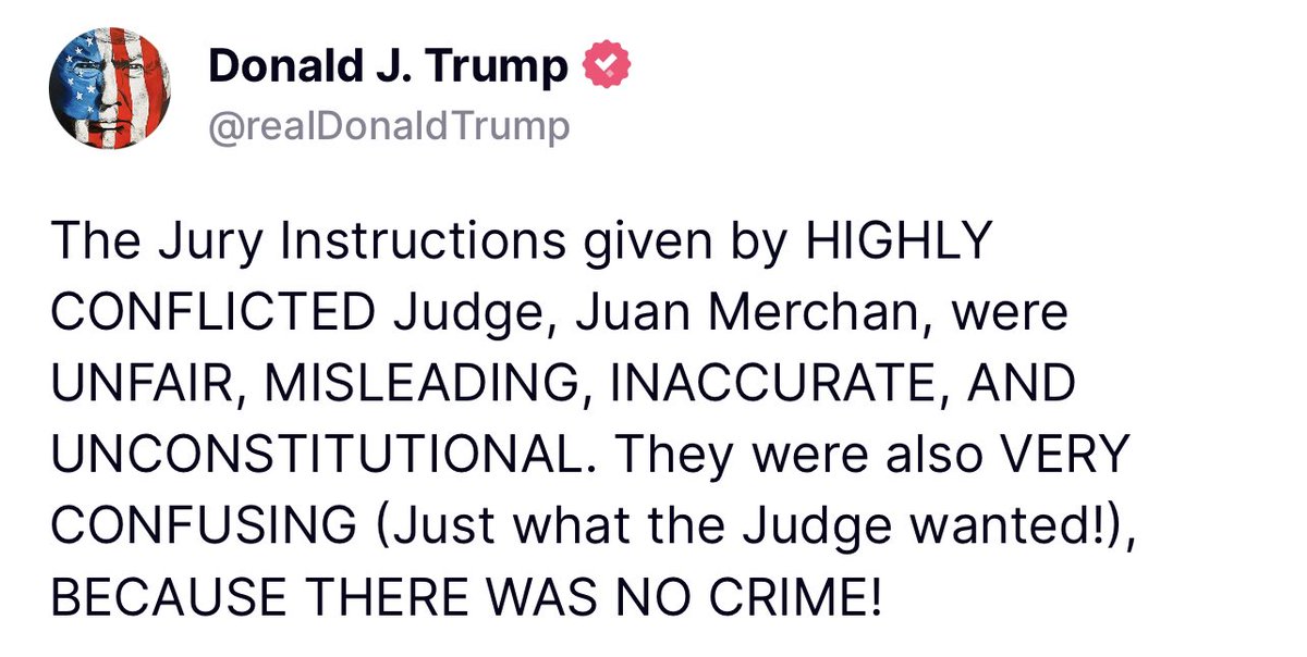 🚨RIGHTFUL PRESIDENT TRUMP JUST CALLED OUT JUDGE MERCHAN ON TRUTH SOCIAL! Share to amplify his message!
