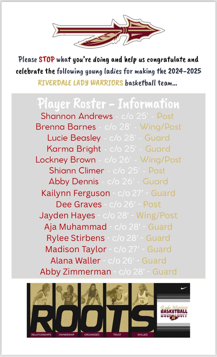 Riverdale Lady Warriors Basketball (@riverdalelw) on Twitter photo 🛑 and 👏 for these <a href="/RiverdaleHighTN/">Riverdale HS</a> Lady Warriors 🏀🏹 <a href="/RHS_SID/">David Limbaugh</a> #ROOTS #TheTribe #ArrowsUp 🛑 and 👏 for these <a href="/RiverdaleHighTN/">Riverdale HS</a> Lady Warriors 🏀🏹 <a href="/RHS_SID/">David Limbaugh</a> #ROOTS #TheTribe #ArrowsUp