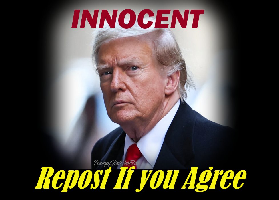 TrumpGirlOnFire's tweet image. 💯 Innocent of all Charges.  I stand behind the guy who has my back,  President Donald J Trump!  Who else has his back during these political hit jobs and always?

#TrumpGirlOnFire 🔥 #Trump2024