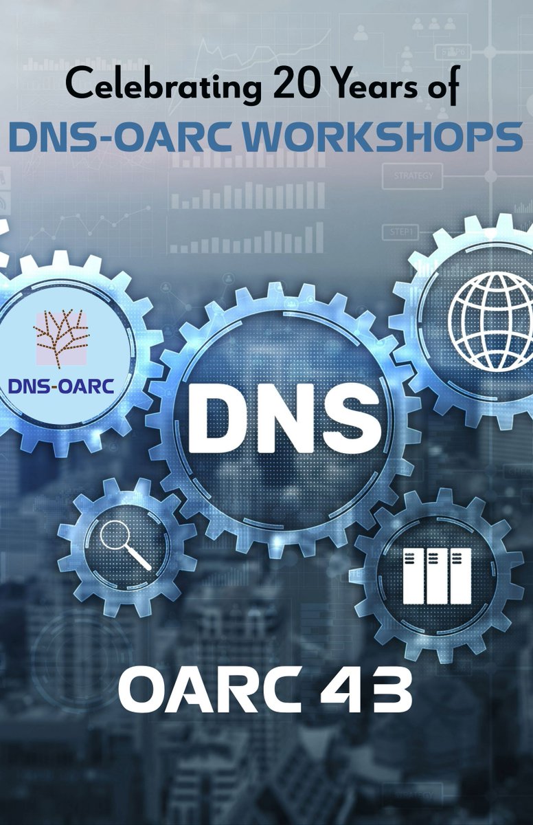 DNS-OARC (@dnsoarc) on Twitter photo <a href="/dnsoarc/">DNS-OARC</a> announces a venue & date change for #OARC43!
Join us in Prague, CZ on Oct 26-27, right before <a href="/ripemeeting/">RIPE 91 - Bucharest, Romania</a> #RIPE89. Includes a half-day AGM & unique activities. CFP extended by a month.
One-day DNS-OARC event in South America Sept (23-29). Details soon!
#LoveDNS ^RP <a href="/dnsoarc/">DNS-OARC</a> announces a venue & date change for #OARC43!
Join us in Prague, CZ on Oct 26-27, right before <a href="/ripemeeting/">RIPE 91 - Bucharest, Romania</a> #RIPE89. Includes a half-day AGM & unique activities. CFP extended by a month.
One-day DNS-OARC event in South America Sept (23-29). Details soon!
#LoveDNS ^RP