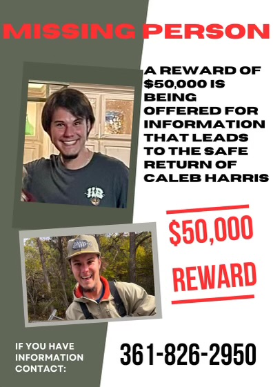 FINDING CALEB | Caleb Harris's family is now offering a $50,000 reward to anyone with information leading to finding Caleb. READ MORE: bit.ly/49A7Ozv