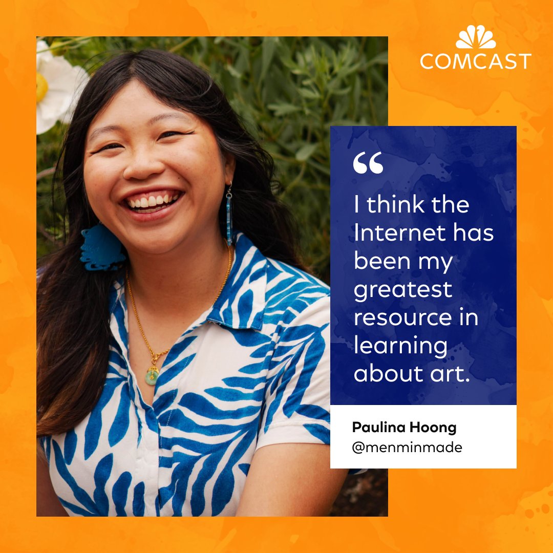 Connectivity creates opportunity. With access to the Internet through our #InternetEssentials program, watercolor artist Paulina Hoong discovered her love for painting and turned her passion into a business. #AANHPIMonth comca.st/3X1XBsX