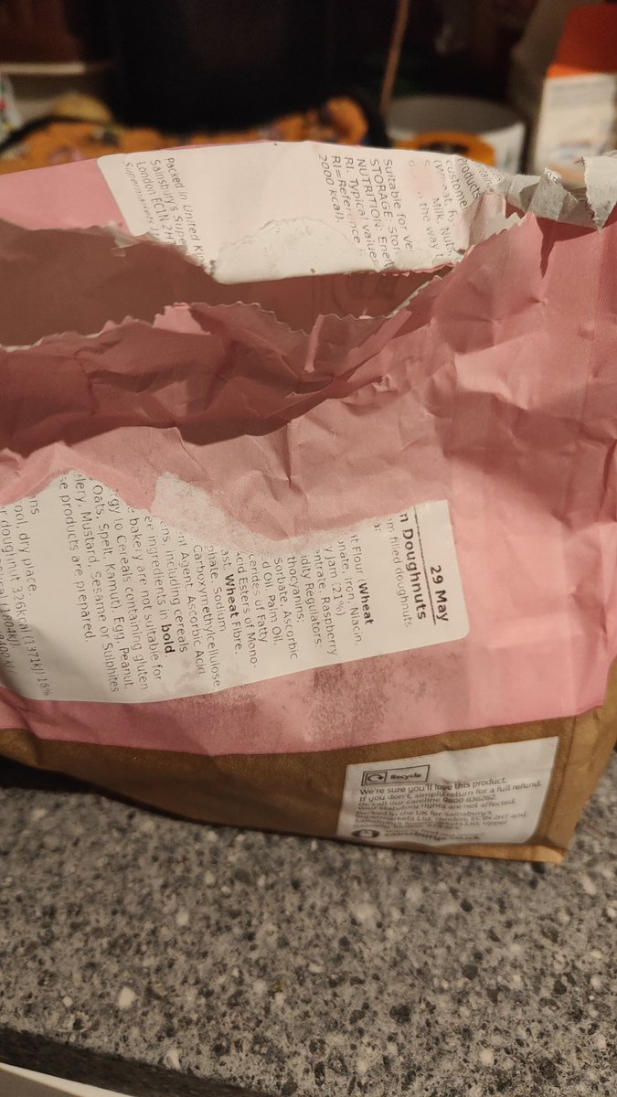 Doughnuts of disappointment @sainsburys only 2 of my jam doughnuts had jam in. You can't mess with someone in the grip of perimenopause like this. There were tears 😭