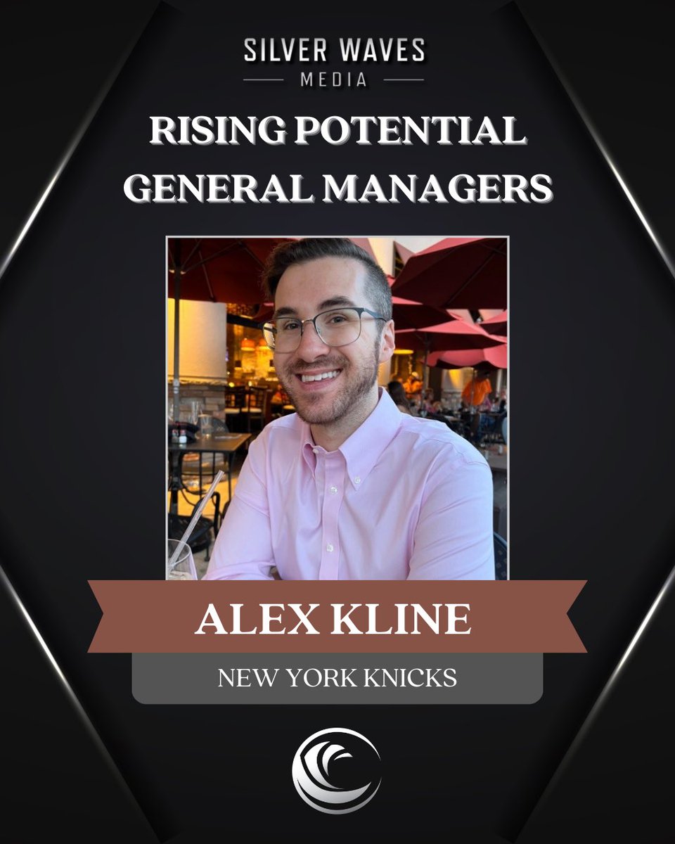 @AcieLawIV @okcthunder @NBA @jrnba @OrlandoMagic Congratulations to Alex Kline of the New York Knicks on being named to the Rising Potential General Managers list.

@TheRecruitScoop 

silverwavesmedia.com/rising-potenti…