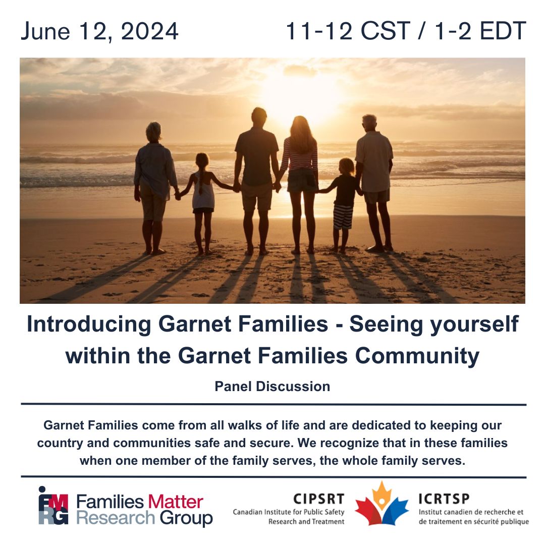 Join us on June 12 for our interactive series! This panel will introduce #GarnetFamilies and our collective impact network designed to address their needs.

Don’t miss this chance to contribute and help shape support for families who serve. Register now! bit.ly/457Tw8C