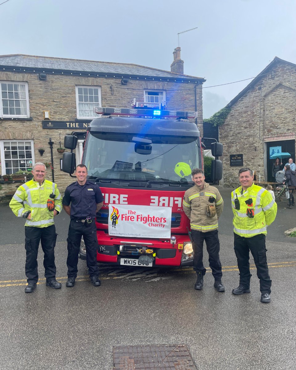 cornwall_newinn's tweet photo. Thank you to everyone who joined us, despite the bad weather, on Saturday for our Cornish Music Festival. We sent off the donation of £450 to @The Fire Fighters Charity. A huge thank you to the local crew who attended and to all the bands/groups that played at the event 🚒 https://t.co/MrjUfTdxMp