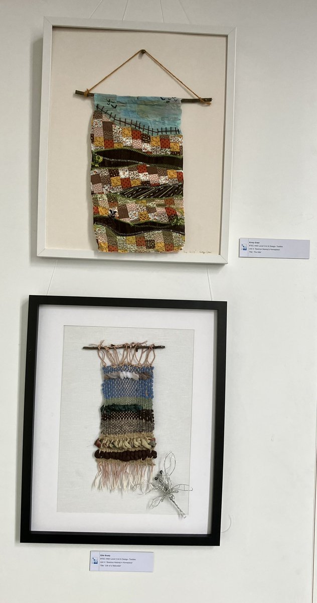 Had a sneak peek at the @mynwrc #ArtandDesign Student Exhibition before the launch tonight & totally blown away. What talent, creativity & imagination! Loved the #SeamusHeaney inspired textiles. Runs 31 May-6 June 10am-3pm. Lawrence Building, Strand Rd #Derry 🎨🖌️👩‍🎨