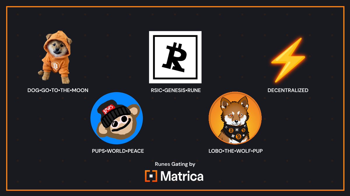 The Runes are heating up 🔥 Matrica identifies which Runes your community is holding to unlock activations or access ✅ Connect with your Runes holders on Telegram or Discord and lock in with your community 🔒