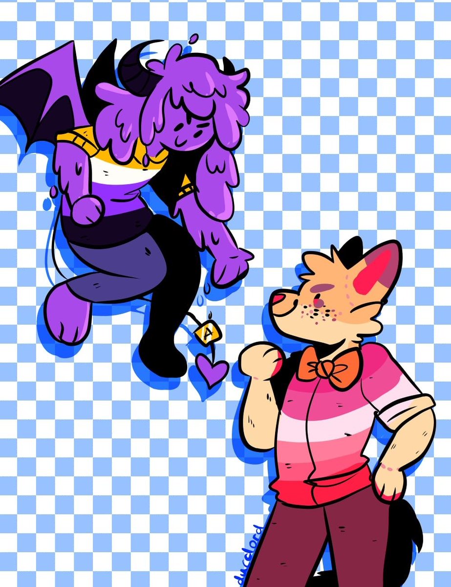 ducclord's tweet photo. @asapaints hehehehe my sona with @amenyx sona
2019 -> 2023 -> 2024 https://t.co/IiDPFWkTX1