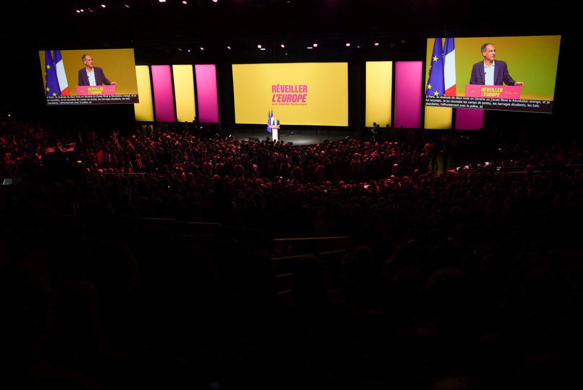 🇫🇷🇪🇺Présent ce soir au zénith de Paris aux côtés de plus de 4000 camarades pour soutenir @rglucks1 et la liste qu'il mène dans la dernière ligne droite de cette campagne européenne. #reveillezleurope #9juin2024