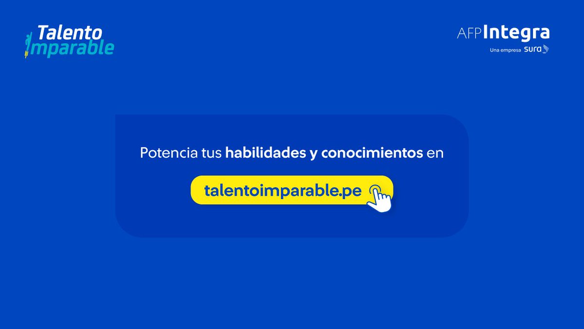 ¡Potencia tu perfil profesional con #TalentoImparable!

Nos aliamos con #Crehana para ofrecerte una licencia totalmente gratuita que te permitirá acceder a 40 contenidos en su plataforma.

Solicita una en: talentoimparable.pe/curso?id=1

*Inscripciones abiertas hasta mañana