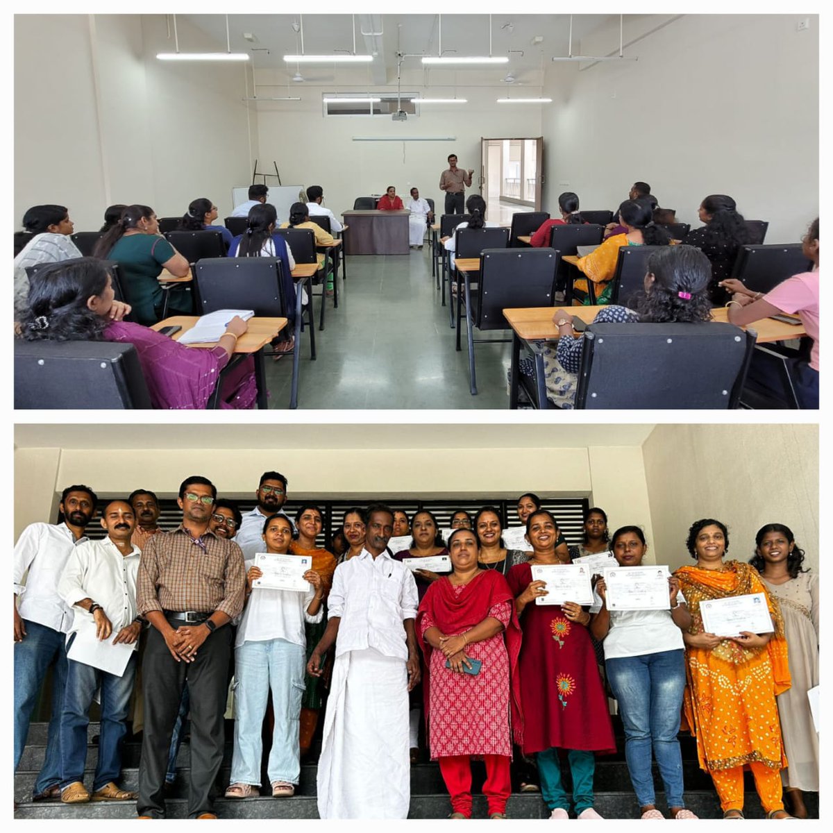 🎓 Certificate distribution for the PMKVY-Yoga Instructor batch was successfully conducted at CSP Pampady! 🌟 Special thanks to Dally Roy, President of Pampady Panchayat, and Ward Member Sebastian Joseph for congratulating the pass-out students. 🧘‍♂️👏 #YogaInstructor #PMKVY