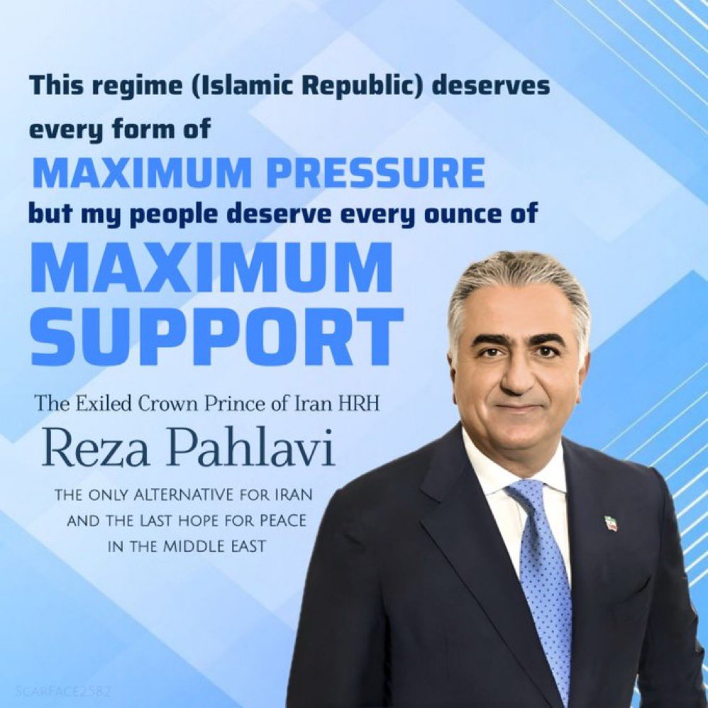 With the #Shah 👑🕊️ #Pahlavi in Iran, peace & stability of the region, ultimately enhance safety & security for the international community. Politicians, Media & universities have huge role & moral responsibility to bring the positive change❗
@USCongress
@EUparliament 
@JPN_PMO