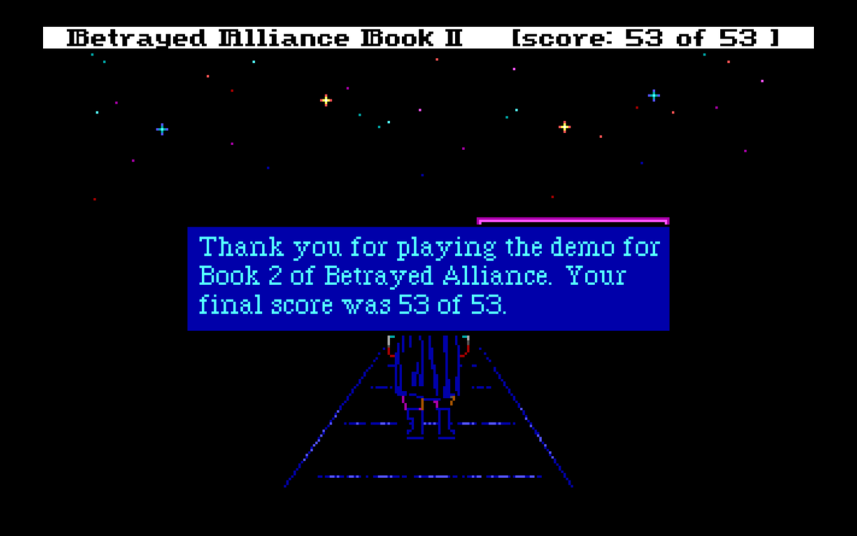 Finally!🥂
#BetrayedAllianceBook2
#dosgame
#adventuregame
