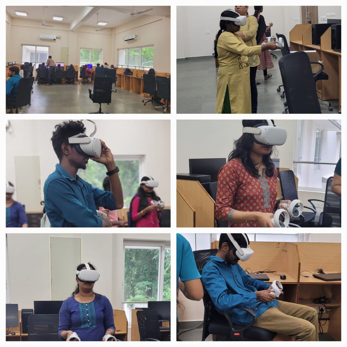 🚀 Conducted a session on AI tools and AR-VR Familiarisation for Office Assistant students at CSP Pampady! 🌟 Students explored cutting-edge technologies and gained valuable insights. Thanks to all who participated! 🤖🕶️ #AI #ARVR #TechTraining #CSPPampady #SkillDevelopment