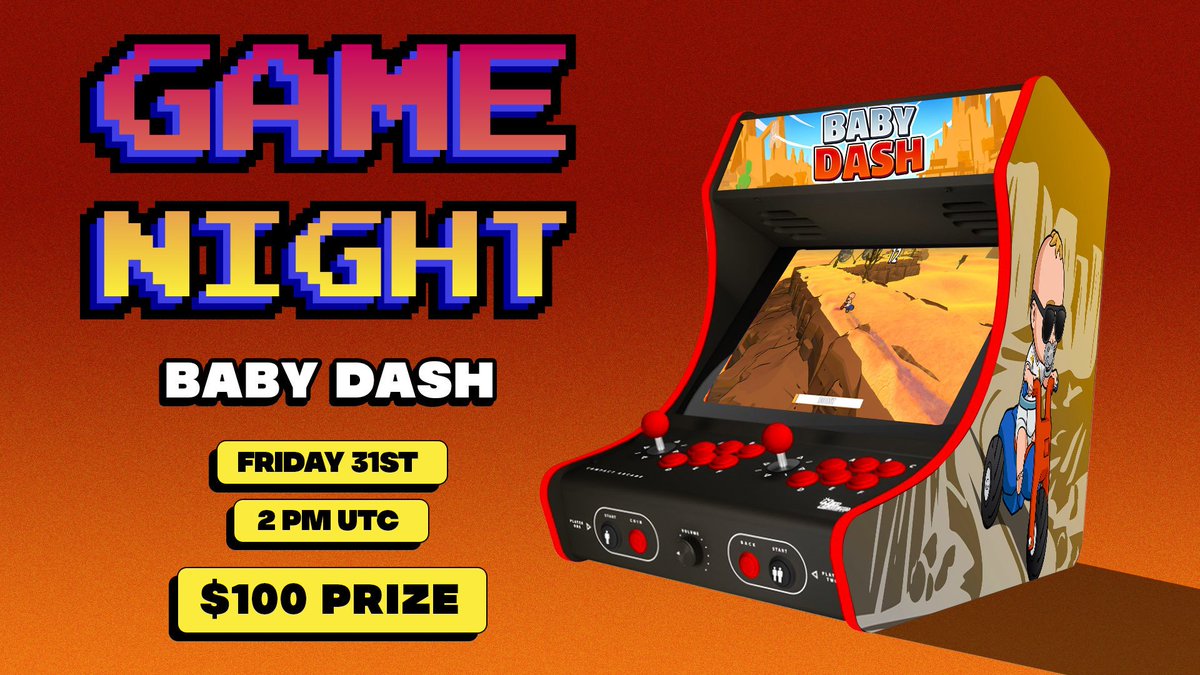 Think we're finished? Not a chance! Mark your calendar for our upcoming Game Night! Baby Dash! 👶 Speed, dodge, and score big to claim victory. 🏆 🚀 Event: Thursday, May 31st 🕑 Time: 2PM UTC 💰 Prizes: $100 🏠: Join us on Telegram! (bit.ly/3K3mbSk)
