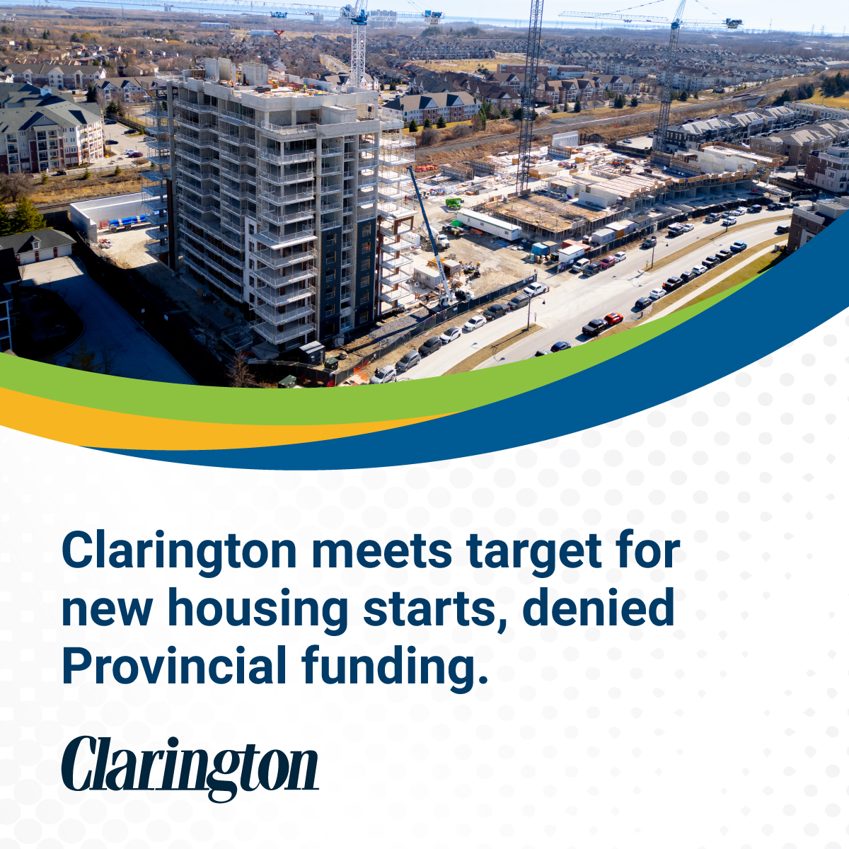 Clarington is proud to have achieved our housing targets for 2023. Yet, @housingon uses unreliable methods to collect and validate data on housing unit starts; making us ineligible for $4 million from the Provincial Building Faster Fund.

Learn more: brnw.ch/21wKicw ⬅️