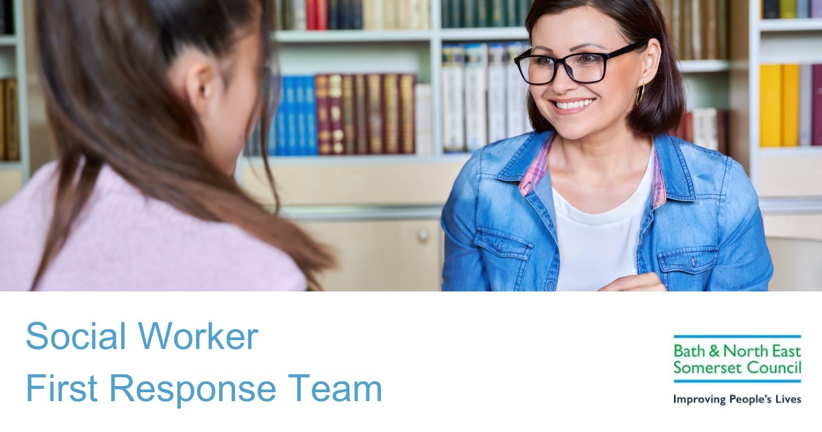 We are looking for a Social Worker to join our first response team based in Peasedown, Bath.

Find out more at ow.ly/36QV50S1zZ5

#Socialworker #Socialwork #Socialworkjobs #Bath #Bathjobs #socialcare #adultsocialcare