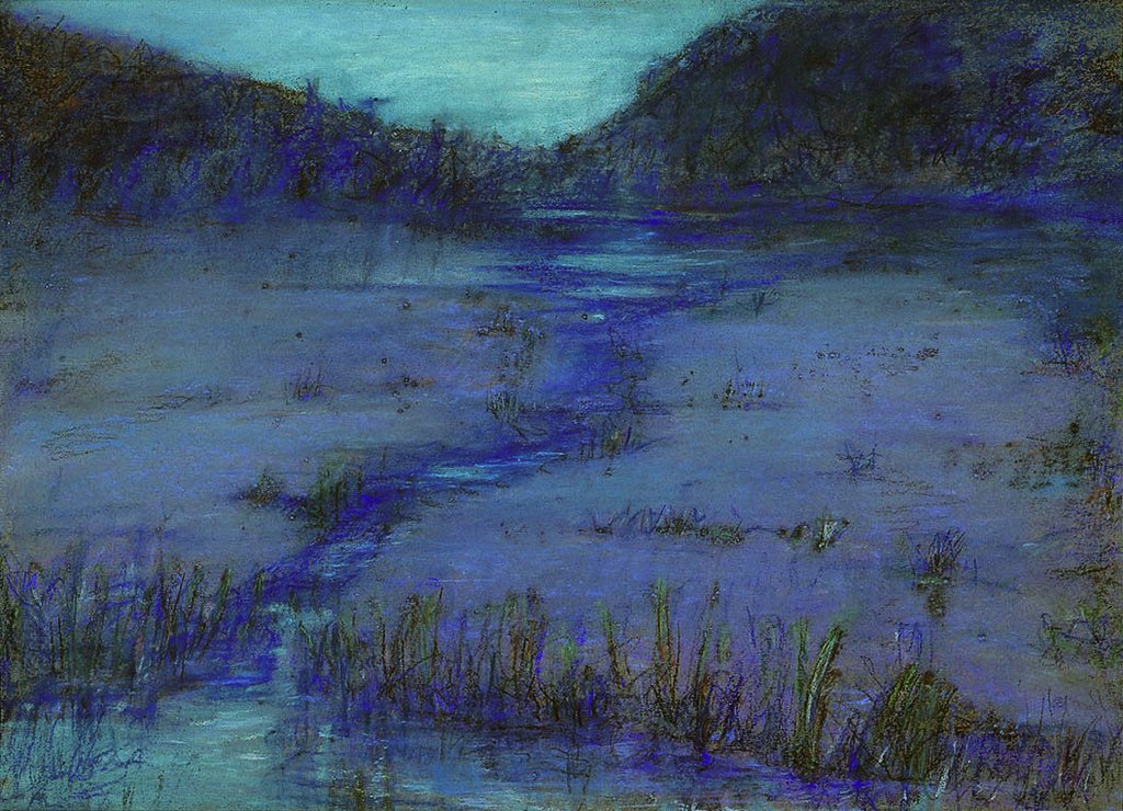 Marshlands at Sundown (1908)
 by US painter Alice Pike Barney #WomensArt