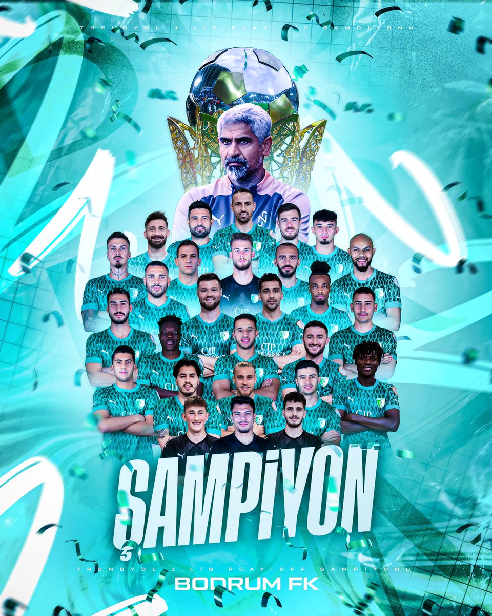 1. Lig play-off finalinde rakibi Sakaryaspor'u mağlup ederek, önümüzdeki yıl Süper Lig'de mücadele etme hakkı kazanan Bodrum FK’yı tebrik ediyor, yeni sezonda nice başarılar diliyorum.