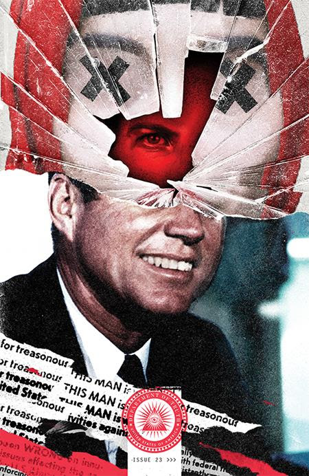 WHO REALLY SHOT JFK?!?!

The Department Of Truth is BACK and @JamesTheFourth  & @Martin_Simmonds peel back to the curtain of the nation's biggest conspiracy!

Tell your LCS you need a copy IMMEDIATELY!

Full details here - imagecomics.com/press-releases…

but for now...a preview!
