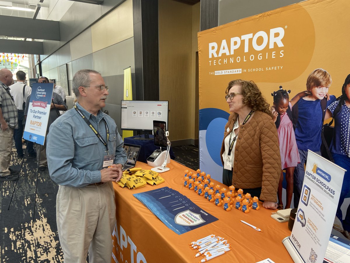 RaptorK12's tweet photo. If you're at the @SafeSchoolsOrg Southeast School Safety Summit, drop by our booth to learn how Raptor is helping keep #SchoolsSafe with our #SchoolSafety technology. https://t.co/O2W8tN9dy4