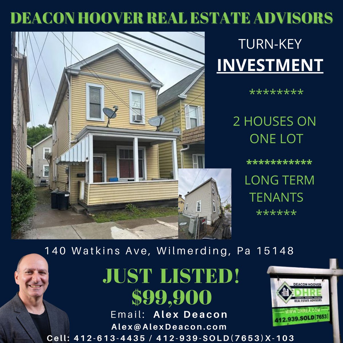 JUST LISTED! $99,900
Solid Investment Property with Good Cash Flow. 
#DHRE #deaconhoover #pittsburghrealestate #forrent #forlease #pittsburghrealtor #buying #selling #investing #listing #leasing #pittsburghrealty #apartmentforrent #houseforrent