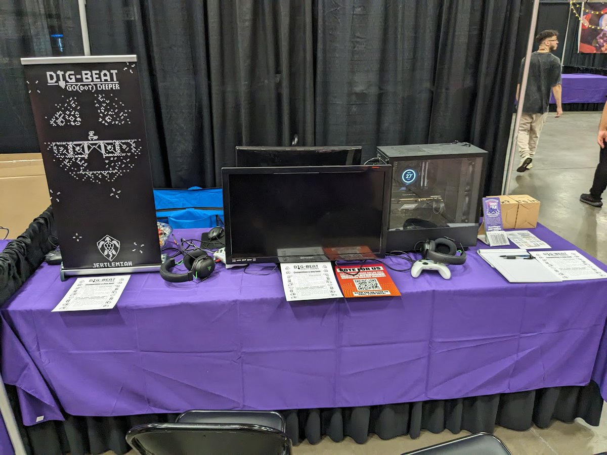 Jertlemiah's tweet photo. Booth I46 is all setup for #DHDallas! Looking forward to seeing people in person tomorrow https://t.co/RhrQWmKehS