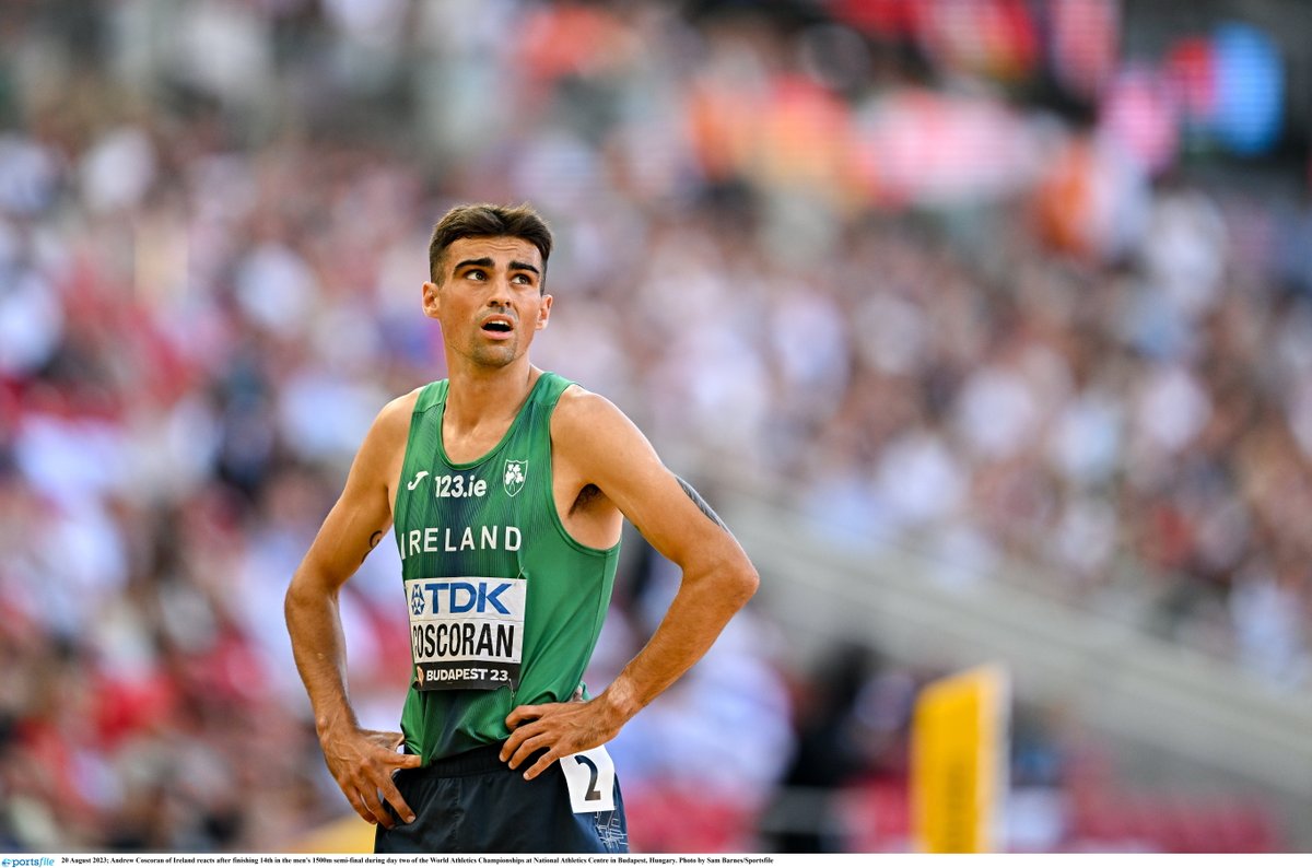 irishathletics's tweet image. Andrew Coscoran takes a chunk off his 1500m season&apos;s best to cross in 3:32.68 (10th)🇮🇪💠

Home favourite Jakob Ingebrigtsen taking the win thanks to a diving finish in 3:29.74🇳🇴

Result: tinyurl.com/axskawpt

#DiamondLeague #IrishAthletics