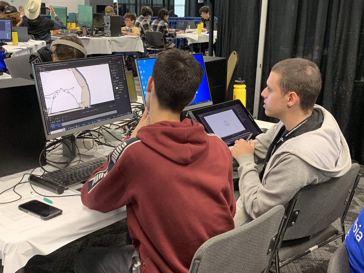 Bluefiled High School represented in two categories at this years Skills Canada Competition. It’s day one and our Bobcats are deep into their first challenge. #GoBobcatsGo