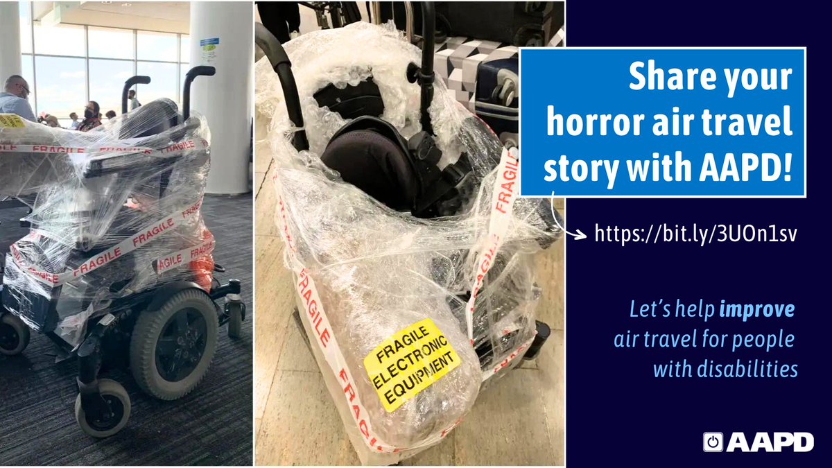 #FlyingWhileDisabled shouldn't be dangerous! ✈️ Share your access issues and equipment damage stories! Let's fight for safer flights: bit.ly/3Vf7vG8  #DisabilityRights #AccessibleAirTravel