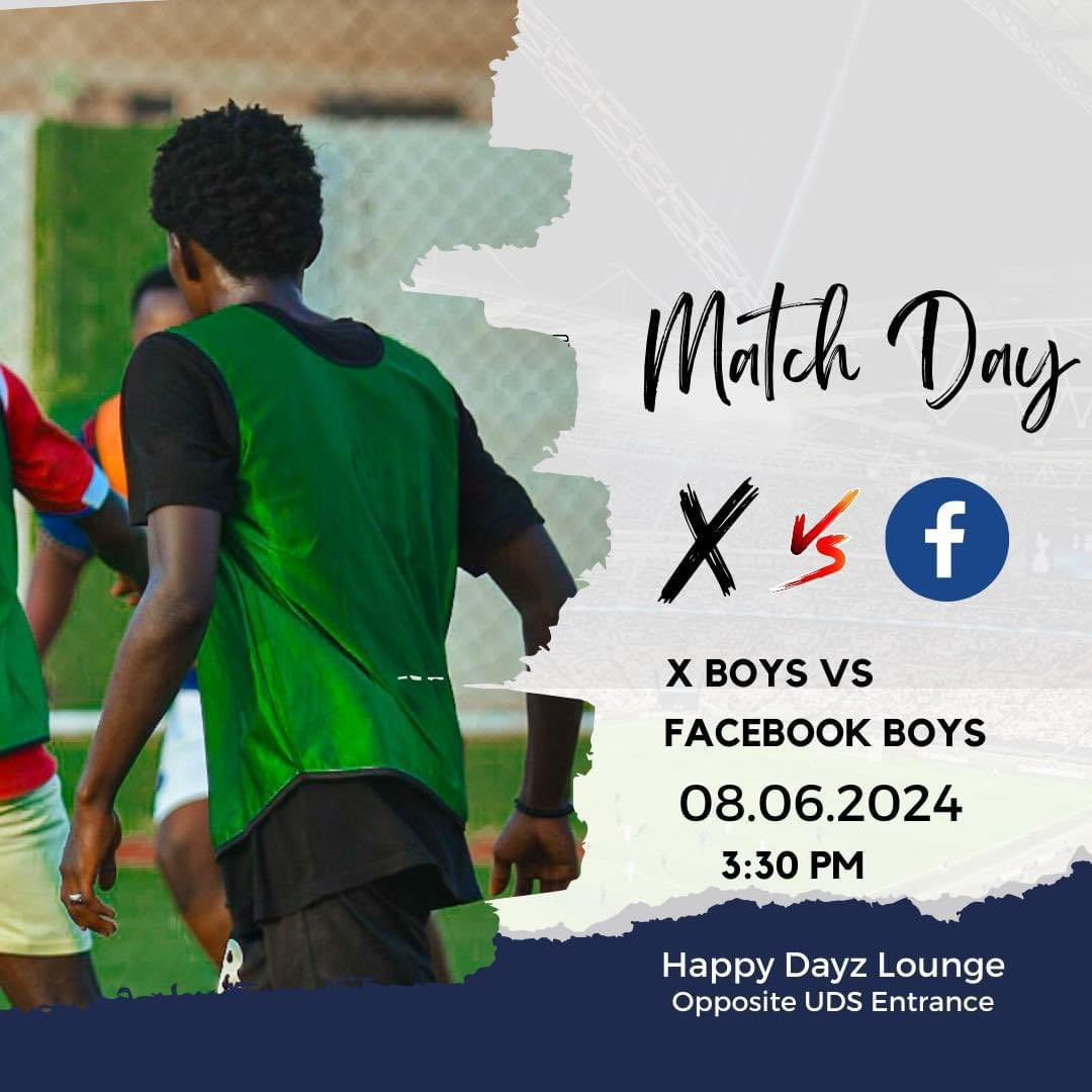 The match awaited match between Tamale twitter and Tamale Facebook comes off this June…pls get your boots ready for the second edition