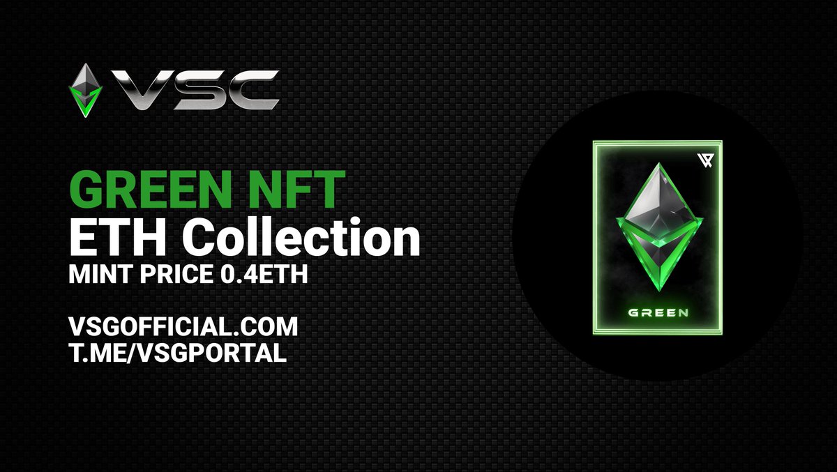 Unlock unique digital assets with Green VSC NFTs! Head over to @OpenSea and mint yours today. 

Start collecting:
opensea.io/collection/vsc…

#VSG #NFT #OpenSea