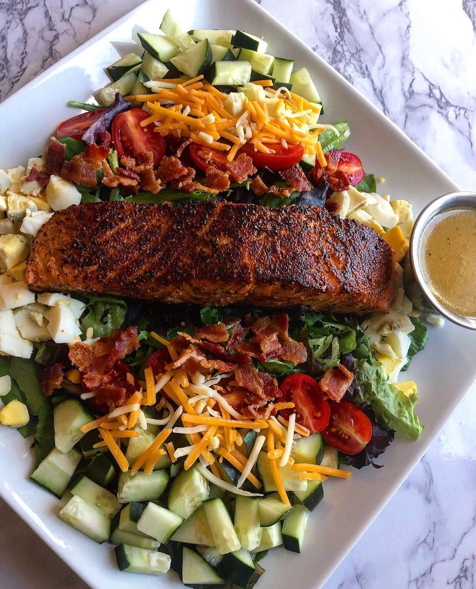 Blackened Salmon Salad