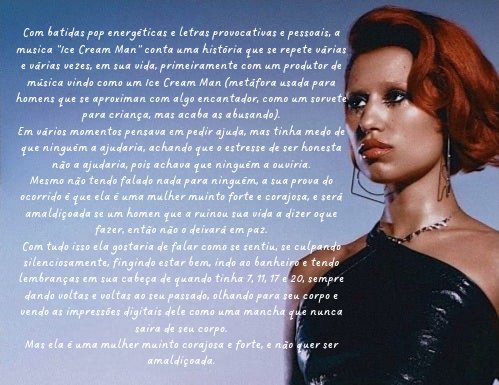📃| Confira o significado da música "Ice Cream Man".