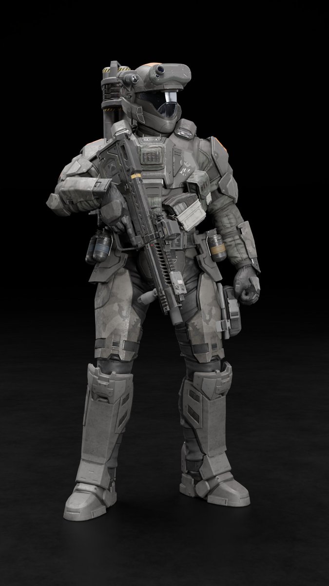 RealOscarMike's tweet photo. The last member of Team 1. Wrapped it up with a Rifleman/AT combo. I might swap out those Halo grenades for some smoke grenades or something else.
#ODST #Haloinfinite #Tactical #ODST2 https://t.co/PX9L00jo89