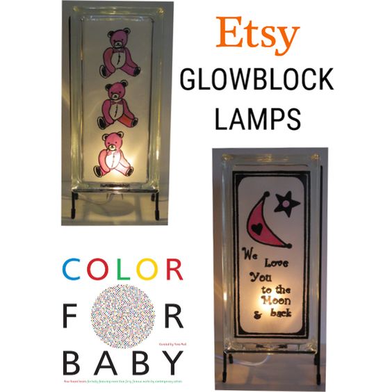 etsy.com/shop/Glowblocks FREE SHIPPING #freeshipping #etsy #lamps #nightlight #gifts #lamp #handmadegift #homedecor #glassblock #tothemoon #tothemoonandback #teddybears #teddybear #nurserydecor #babyshowergift #babygifts #babygirl #handmadewithlove #lighting