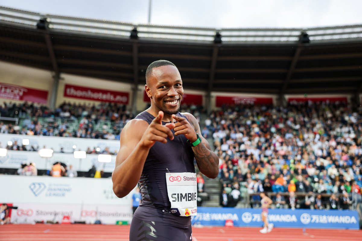 'I am happy with my performance and I hope there will be more highlights coming up as we build towards @Paris2024' @AkaniSimbine on another #DiamondLeague win at #OsloDL🇳🇴 📸 Marta Gorczynska