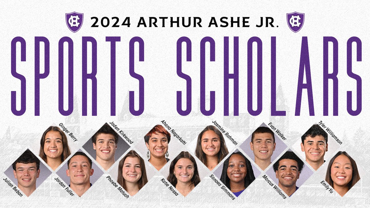 1⃣3⃣ of our student-athletes have been named Arthur Ashe, Jr. Sports Scholars for their accomplishments in competition and in the classroom. tinyurl.com/bdef4hu4 #GoCrossGo