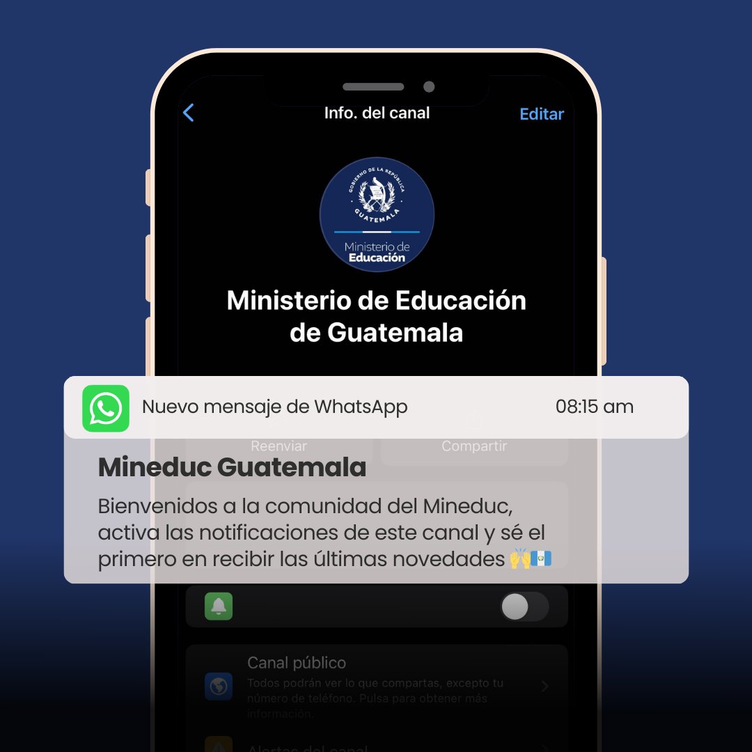 Únete a nuestro canal de WhatsApp y recibe directo en tu celular nuestras últimas novedades e información que preparamos para ti 📲 Entra al enlace y abre WhatsApp, presiona “seguir” y activa las notificaciones 🔔 whatsapp.com/channel/0029Va…