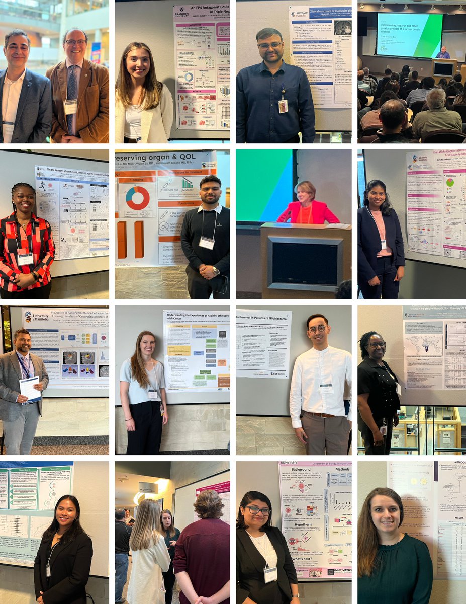 CCMB_Research's tweet photo. CancerCare Manitoba Research Day was a resounding success at the MacCharles site!
Attendees were immersed in a day of oral presentations, poster displays, and discussion.
A huge shout-out to all the exceptional participants who made our Research Day Poster Session remarkable! https://t.co/RnQ2sNLoaQ
