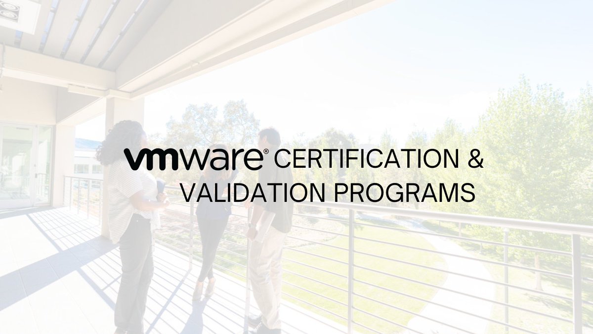 VMware certification: Your gateway to industry credibility! 🚀 Gain recognition, build trust, and ensure compatibility with VMware solutions. Learn more about partner certifications: via.vmw.com/CV