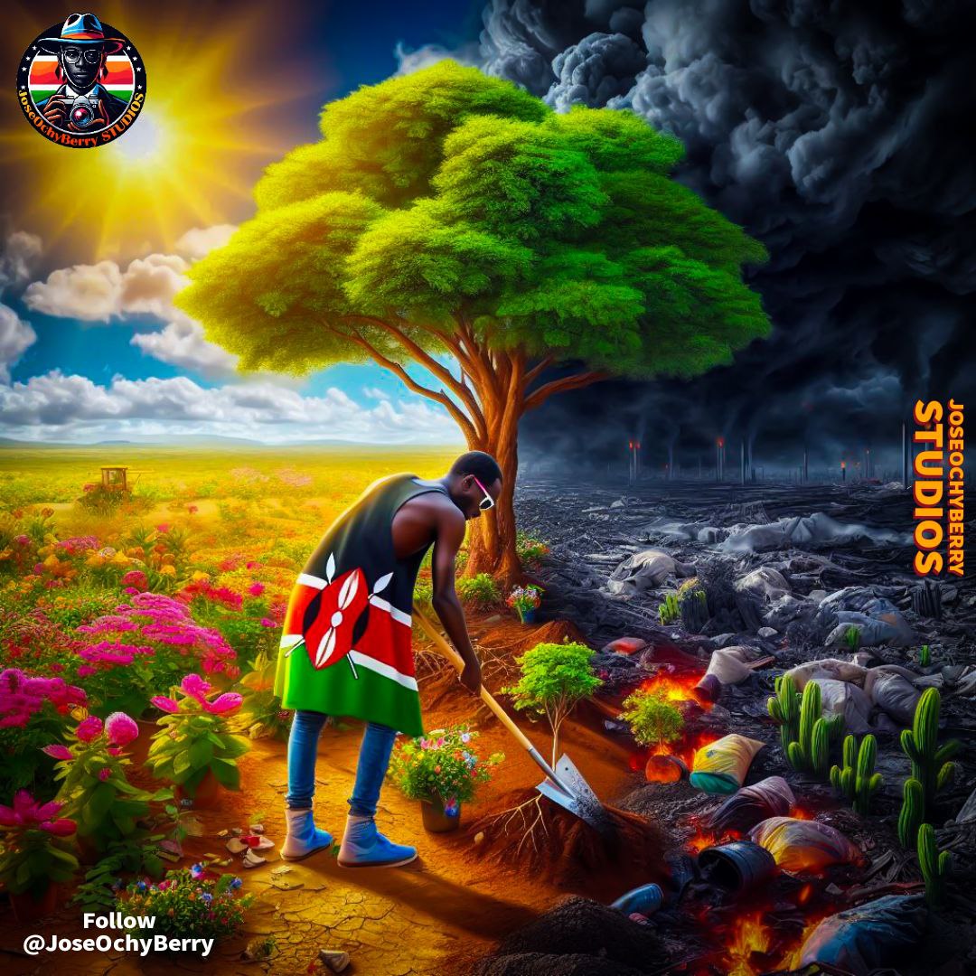 Every day is Earth Day! Generation Restoration. Re-imagine. Recreate. Restore. Be part of the solution, not pollution. Photo Manipulation by @jose_ochyberry CC: @LamechLamarch25 @switchtvkenya @NemaKenya @CCF_Kenya @Environment_Ke @350_kenya @trees4goals @TabiJoda1 @marywthuo
