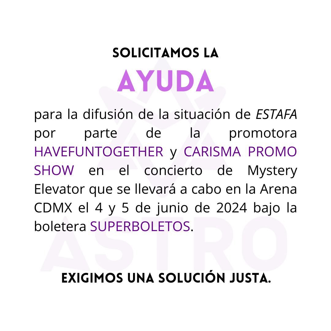 victoria_wmh's tweet photo. Hola qué tal me dirijo hacia a ti @RicardoBSalinas tío Richi por que se que en súper junior nos ayudasteis y quería ver si podrías ayudarnos con esta situación llamada FRAUDE + 
@TVAztecaCDMX_ @heraldodemexico 
#havefunfraudmexico 
#사기MisteryZoneAMexico https://t.co/JeKIXvCbBi