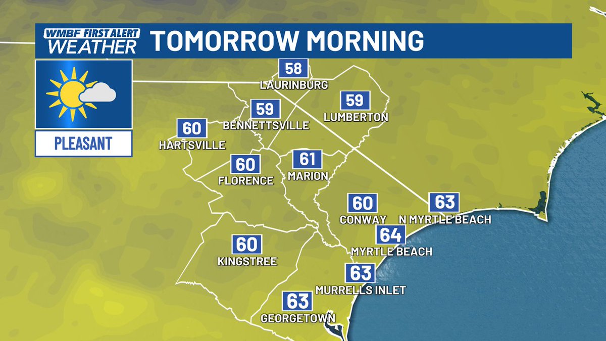 Low humidity will once again bring in an unusually comfortable forecast late tonight and tomorrow morning. #SCwx