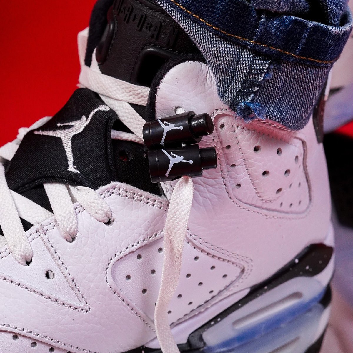 jordan 6 reflective on feet