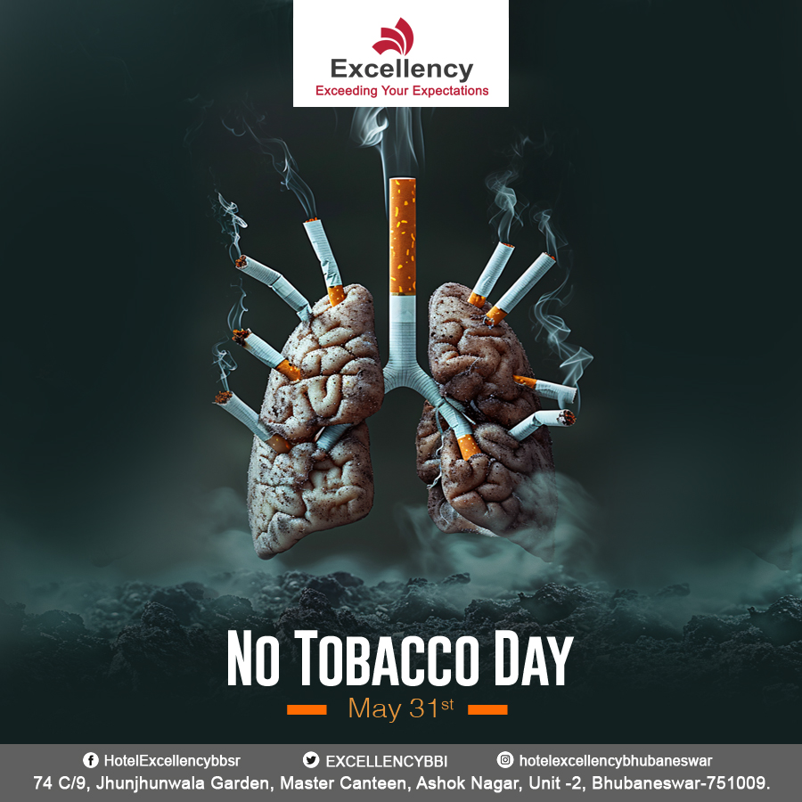 Every puff steals a breath. Choose life, choose #NoTobaccoDay. #QuitSmoking #HealthyLungs #ExcellencyBbsr #SmokeFreeFuture