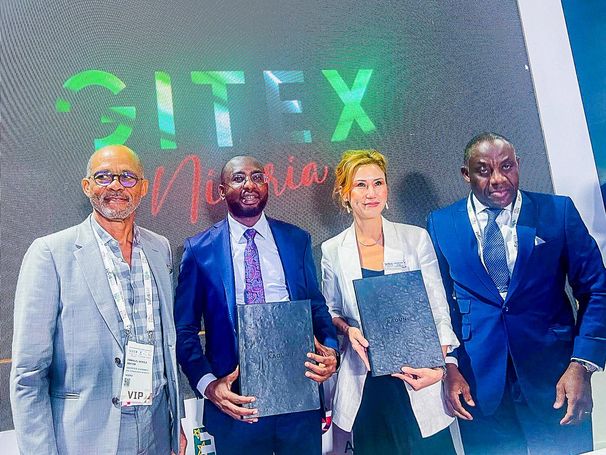 NITDANigeria's tweet image. NIGERIA SET TO HOST THE WORLD&apos;S LARGEST TECH EXPO (GITEX)

In a move set to boost the country&apos;s tech sector, the Federal Government, through NITDA, has signed a Memorandum of Understanding (MOU) to host the world&apos;s largest technology fair, GITEX, for the first time in 2025. 

The…