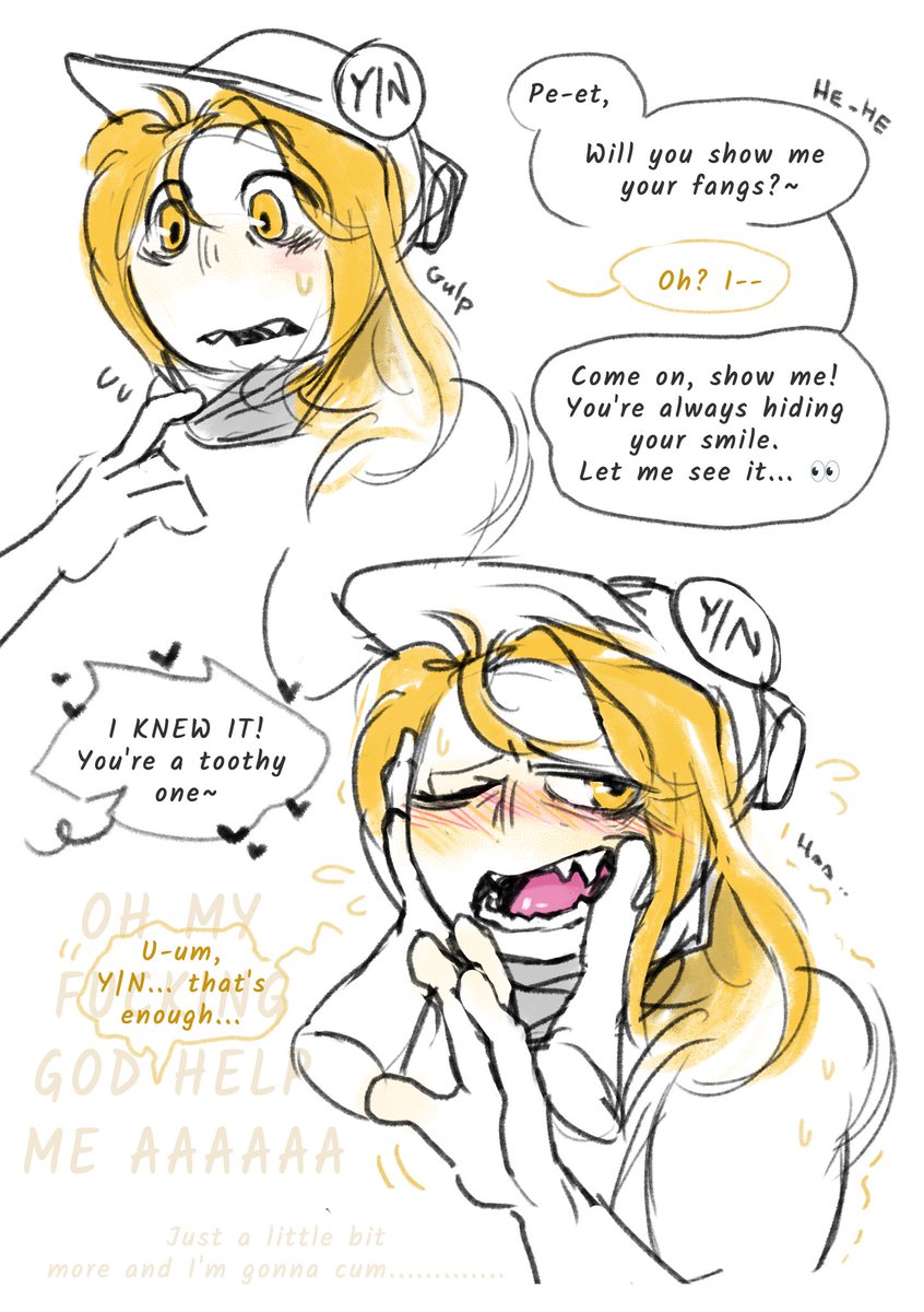 KatiaTsaber's tweet photo. Yes, I'm finally practicing drawing teeth๐ฉ๐
#YoursGame #YoursDemo #YellowVariant #ColorfulVariants https://t.co/YFFQtcaYhT
