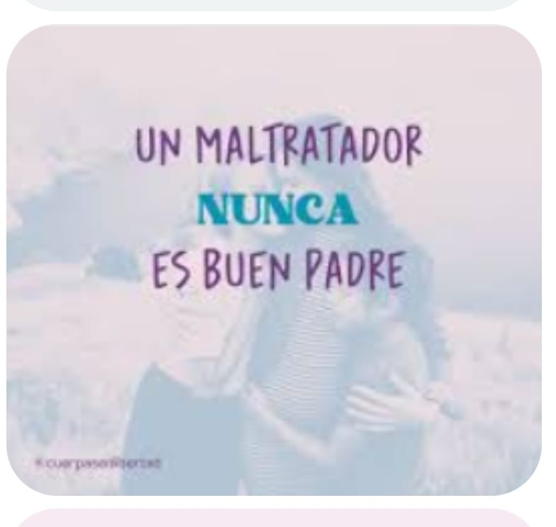 Un maltratador nunca puede ser un buen padre, en muchos casos, la justicia deja en manos de hombres violentos, que maltratan a sus mujeres, a los hijos de la pareja.#ViolenciaInstitucional #violenciavicaria @Irunecostumero @PrefasiSandra @milaparadas1 @Paloma75839501.